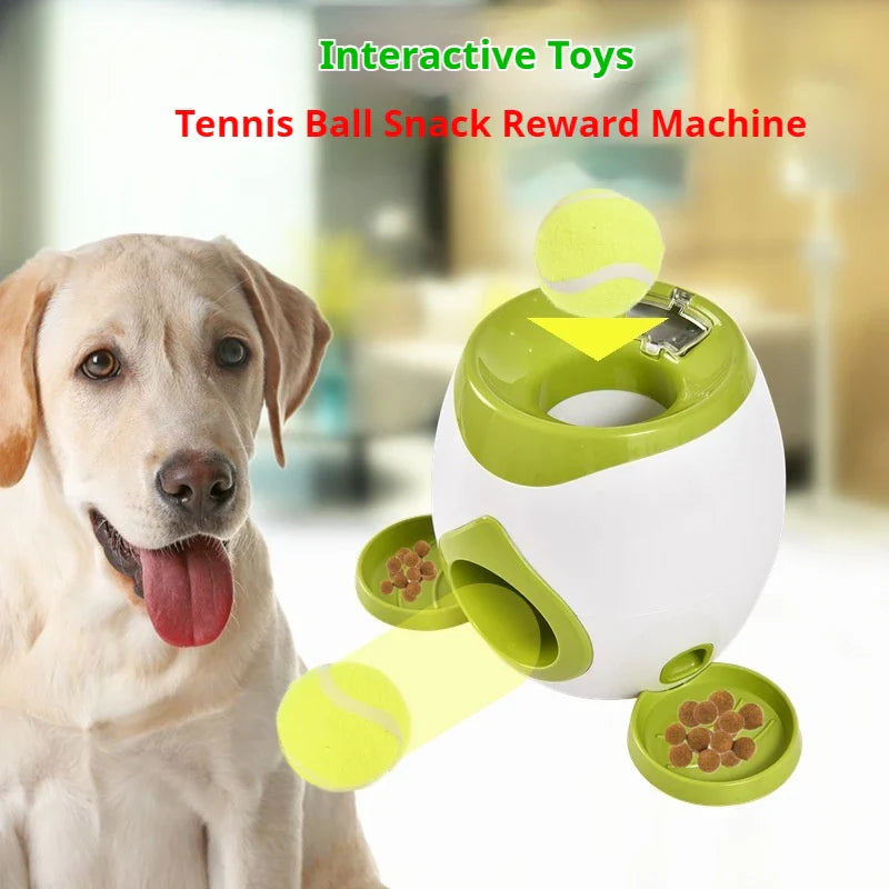 Pet Dog Toys,Electronic Usb Dog Two Tennis,Food rewards, Dog Interactive Training, Intelligent Automatic Food Leakage Device
