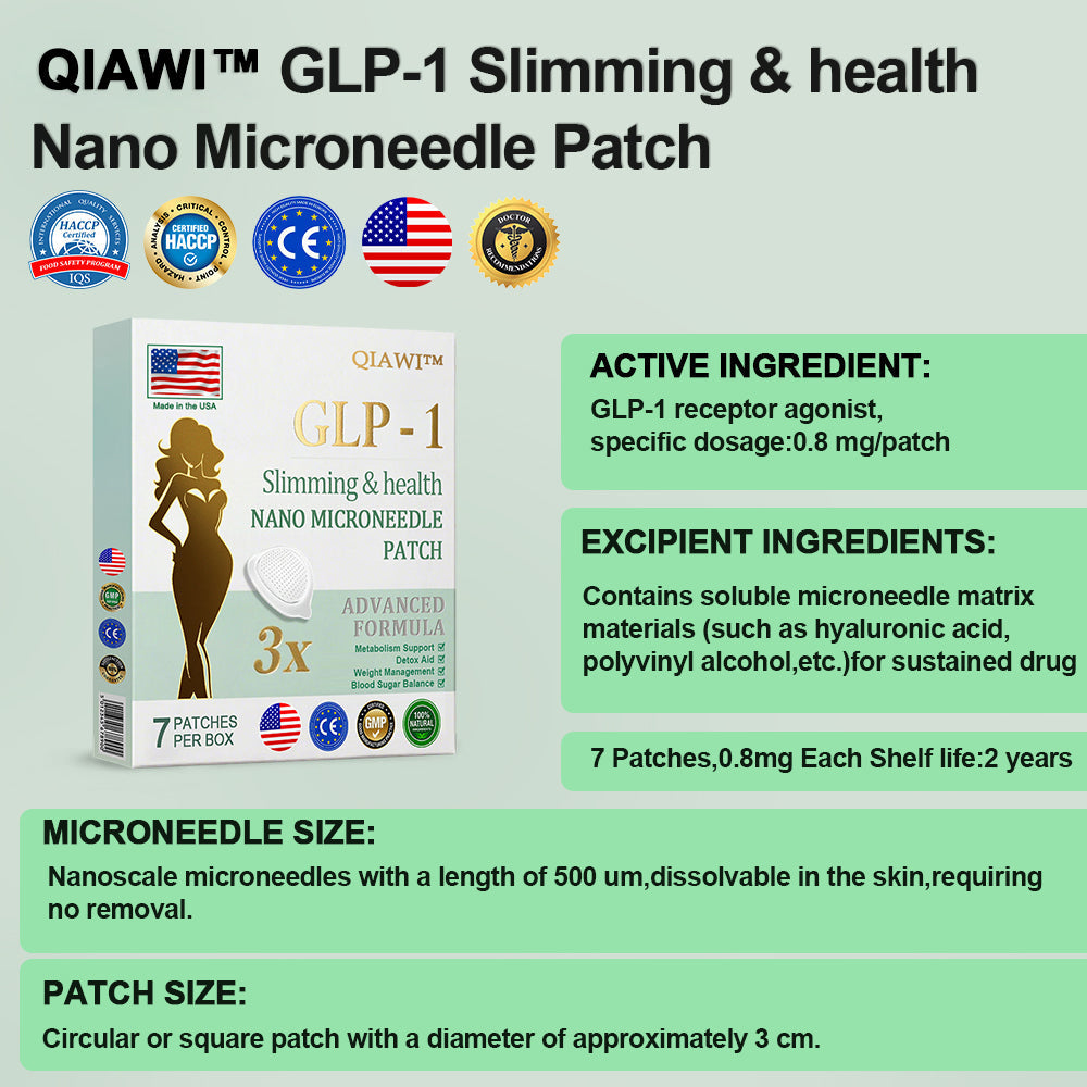QIAWI™ NIDDK-Tirzepatide 🍃GLP-1 Slimming & 🌿Health Nano Microneedle Patch – 🔥Now 60% OFF!