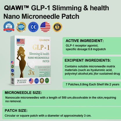 QIAWI™ NIDDK-Tirzepatide 🍃GLP-1 Slimming & 🌿Health Nano Microneedle Patch – 🔥Now 60% OFF!